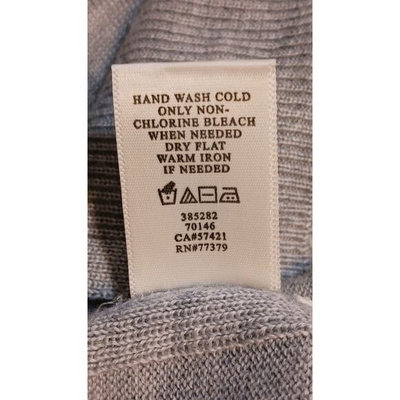 Ann Taylor Medium White Gray Black Color Block Long Sleeve Tunic Wool Blend - Picture 4 of 7